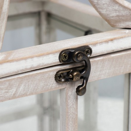 Climbing tree "Lantern - Veranda" White aged set 2 pcs 35x15x15, 53x20x20 cm-3