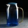Set for drinks made of glass "Modern", 3 items: jug 1.5 l, 2 circles 300 ml, blue color blue