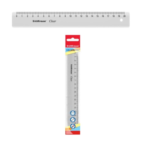 Line 20 cm Erichkrause "Clear", transparent