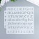 Stencil plastic "English alphabet and numbers" 13x14 cm