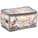 Folding box on the zipper "Summer", 30x15x15 cm, gray with flowers