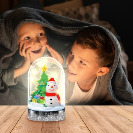 Set for creativity "New Year's nightlight with your own hands: Snowman"-4