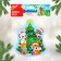 Maxi - puzzles toy for playing in the bathtub "New Year tree", 7 details, EVA
