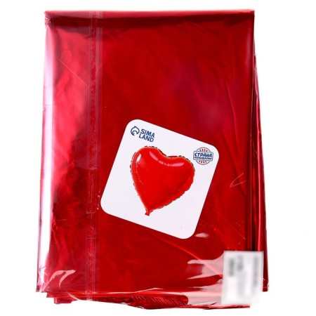 Foil ball 32 "heart", red color-1