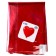 Foil ball 32 "heart", red color