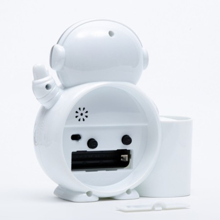 Clock - HELP Alarm clock "Cosmonaut" with organizer for children, 14 x 14.5 cm, aa-3