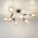 Ceiling chandelier Citilux "Til" CL138185, 80x80x30 cm, 8x60W, E27, brown color