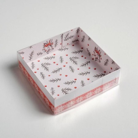 Box for confectionery "Winter Winter", 12 x 12 x 3 cm, New Year-2