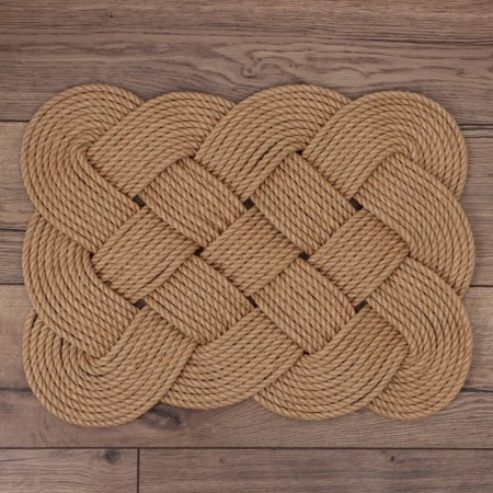 The mature rug "dear house", 55x 40 cm, jute-2