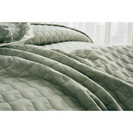 A set with a blanket "Roxalan", size 160x220 cm, 50x70 cm, olive color-8