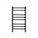 Electric towel Grois Nex GR-112, 400x800 mm, 8 crossbars, lower, black
