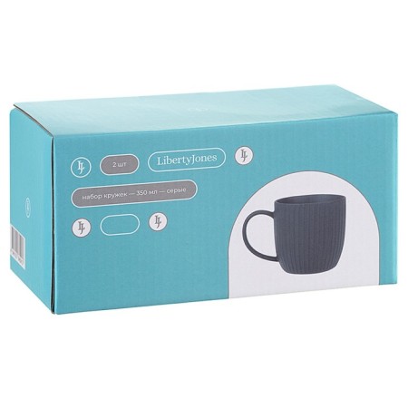 Liberty Jones Soft RipPles, 350 ml mugs, 350 ml, gray color-3