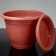 Pot with Borneo Podon, 25.8 liters, terracotta color