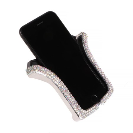 Phone holder in a deflector with rhinestones-2