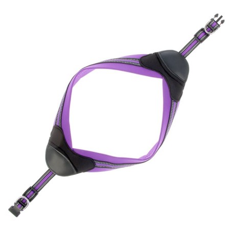 Super-furry harness with reflective firmware, girth 62-69 cm, purple-1