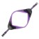 Super-furry harness with reflective firmware, girth 62-69 cm, purple