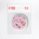 Folding mirror "Romance", 7.5 × 7.5 cm, pink color