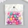 Beads Plastic "Ball with heart" Gloss Mix d = 1.2 cm set 20 g