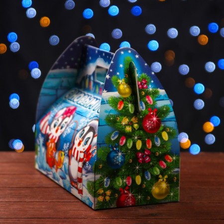 Gift box "New Year's Antarctica", 26 x 13 x 24 cm-1