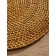 Rug -launched lane round rattan, 30x30x0.5 cm