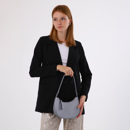 Women's bag with lightning, silver color-7