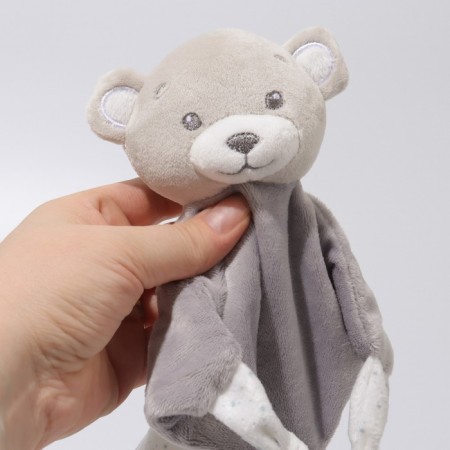 Toy - comforter "Gray bear", rattle, eruption, crumb I-8