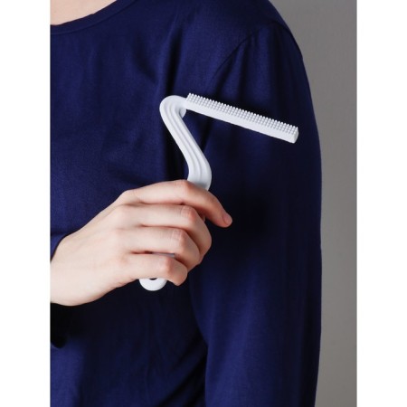 Scraper for cleaning clothes, carpets, furniture, bilateral shade, metal+plastic, 10.8 × 16.5 cm-4