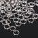 The connective ring is double, insoluble 0.6 cm (set 50 g, ± 510 pcs.) SM-1025, silver color