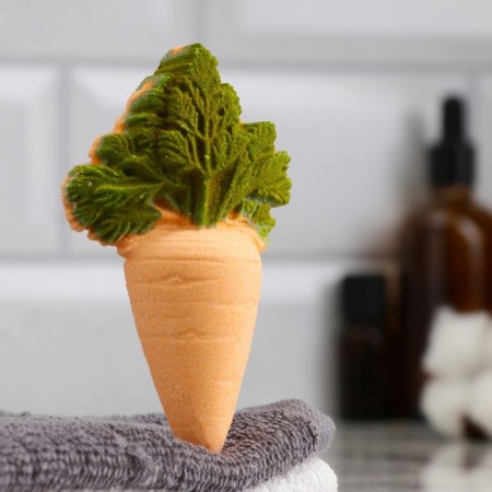 Bomb for the bath "carrots" 45 g aroma of mint