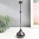 Summary metal per 1 candle "drop of water - top" black chrome 8.5x8.5x31 cm