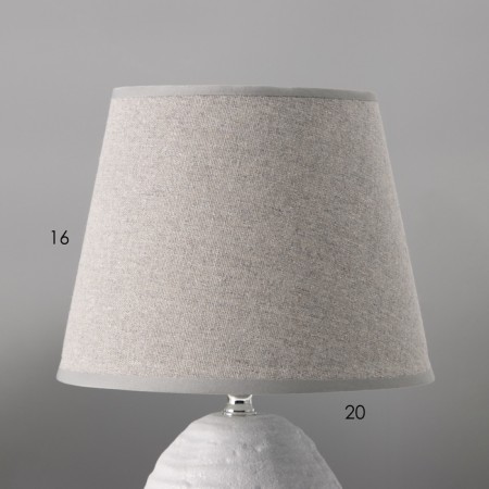 Hand lamp with lampshade Risalux "Arizona", 1 × 40 W, E27, Gray, 20 × 20 × 32 cm-4
