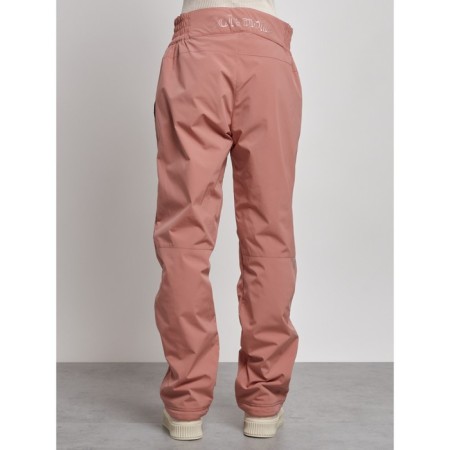 Warmed female trousers, size 50, color light brown-7