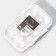 Egg storage container, 15 cells, 27 × 18.5 × 7.5 cm, white color