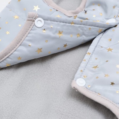 Dog jacket "Star Way", size S, gray (DS 26, Osh 24, OG 32 cm)-8