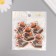 Decor for creativity wood "Stack of books with autumn leaves" 4.4x4.2x0.3 cm