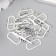 Decor metal for the creativity of the locks "Oval" silver 2992M025 2.1x1.4 cm