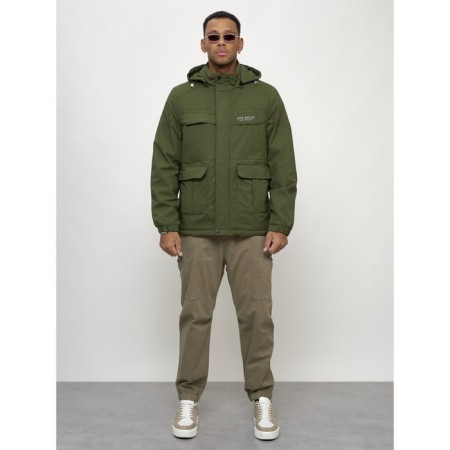 Sports male jacket, size 48, khaki color-4