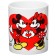 Set of paired mugs, 320 ml "My half", Mickey and friends