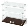 Desktop window, 2 shelves, 600 × 300 × 500, chipboard, glass color wenge