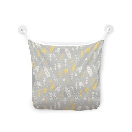 Organizer in a bath on suction “oblique arrows with feathers”, for storing toys and trifles, size 33x39 cm-2