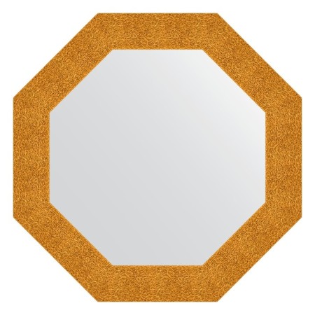Mirror in the baguette frame, gold minting 90 mm, 71x71 cm