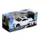 Metal “coupe”, inertia, 1:32, doors open, light and sound effects, white color