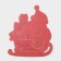 Decorative sticker "Grandfather Frost on the sled" 33.5x30 cm