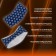 Self -heating bandage for the neck, 14 × 18 × 0.5 cm, blue color