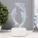 Sensor Lamp "dolphins" LED 7 USB colors/from batteries white RISALUX