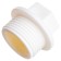 The plug is "Politek", polypropylene, d = 25 mm x 3/4 ", threaded