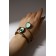 Bracelets "Demetrons" Avocado with a heart, brown color, 7 cm