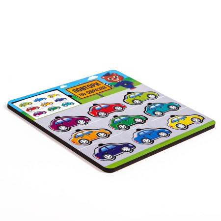 The puzzle is wooden. Repeat on the model of "cars", developing games for children-2