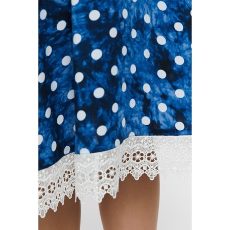 Women's dress, size 52, blue color-4