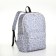 School backpack on lightning from textiles, 3 pockets, lilac color